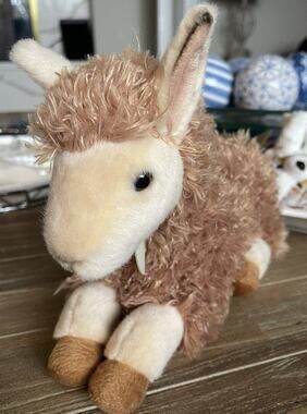 NWT Alpaca Llama Baby Miyoni Aurora Stuffed Plush Tan White 2019